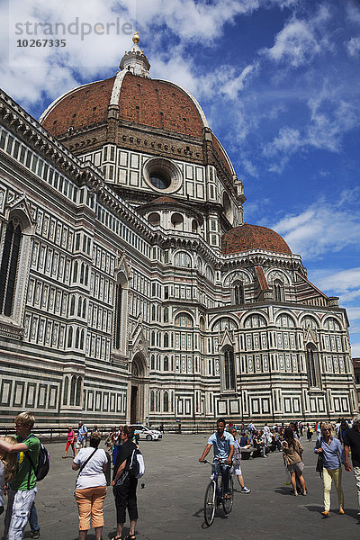 Kathedrale Ansicht Platz Florenz Italien