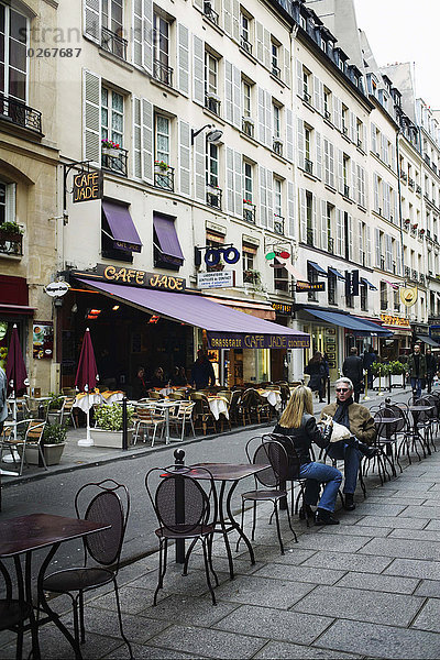 Paris Hauptstadt Frankreich Cafe