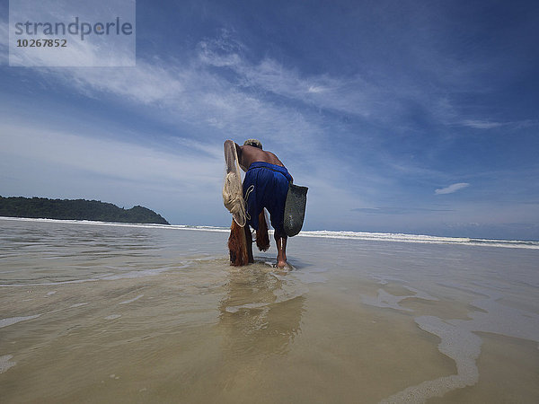 Strand Fischer thailändisch Thailand