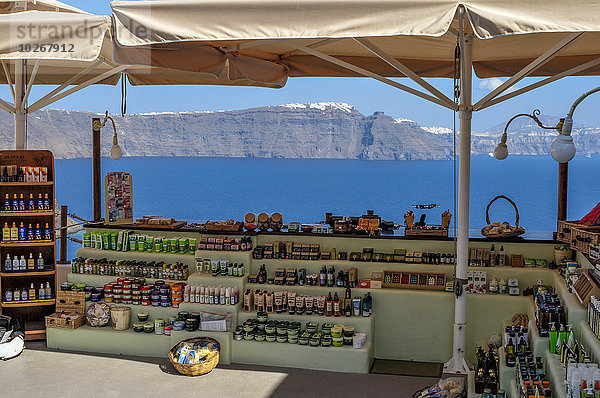 zeigen Öl Laden Schminke Santorin Kykladen Griechenland Oia Ia