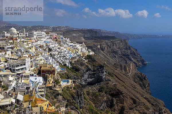 Stadt Santorin Kykladen Fira Griechenland Griechische Inseln