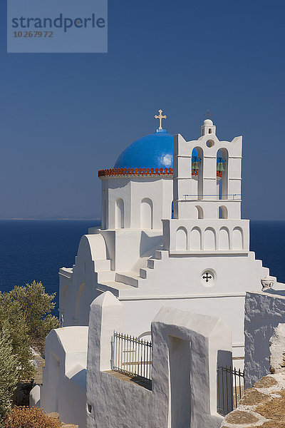 Kirche blau Gewölbe Kykladen Griechenland Griechische Inseln Sifnos