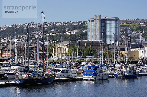 Boot Dock Jachthafen vorwärts Swansea Wales