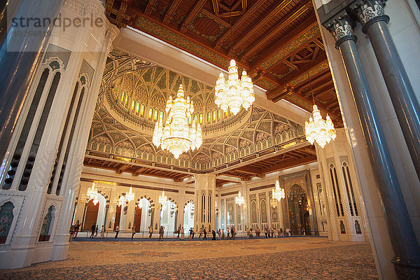 Maskat Hauptstadt Ehrfurcht Moschee Oman
