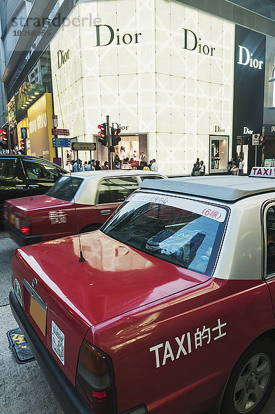 Straße Taxi China Hongkong
