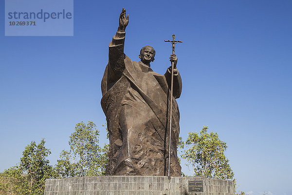Dili Hauptstadt Statue Papst