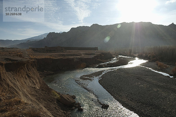 nahe Eingang Fluss Festung Afghanistan Schlamm