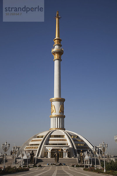 Monument of Independence  Independence Park; Ashgabad  Turkmenistan