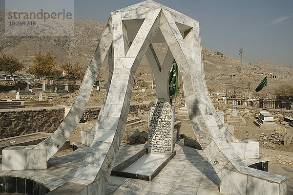 Kabul Hauptstadt Wahrzeichen Sänger Afghanistan Friedhof Grabmal