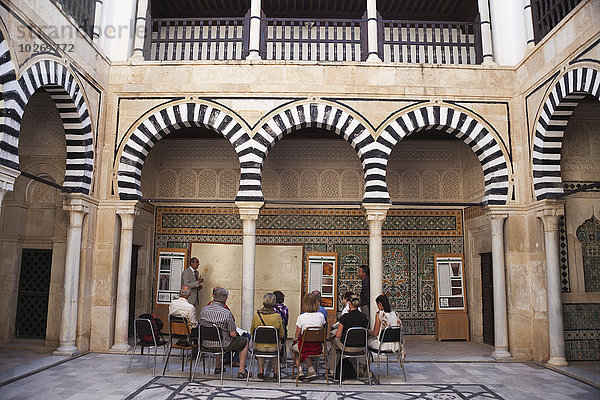 Tagesausflug Innenhof Hof Kairouan Tunesien