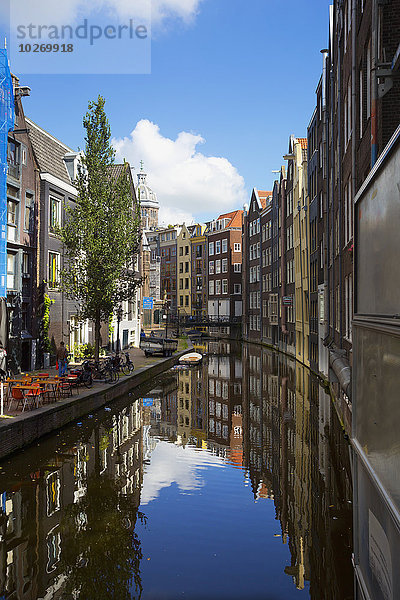 Amsterdam Hauptstadt Gebäude Spiegelung Niederlande Reflections