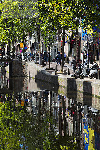 Amsterdam Hauptstadt Gebäude Spiegelung Niederlande Reflections