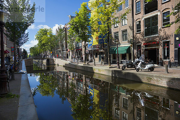 Amsterdam Hauptstadt Gebäude Spiegelung Niederlande Reflections