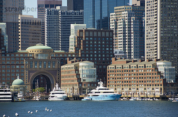 Hafen sehen Amerika Verbindung Bucht Boston Massachusetts