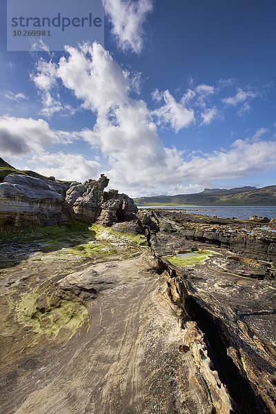 Basalt Deich Sandstein Schottland