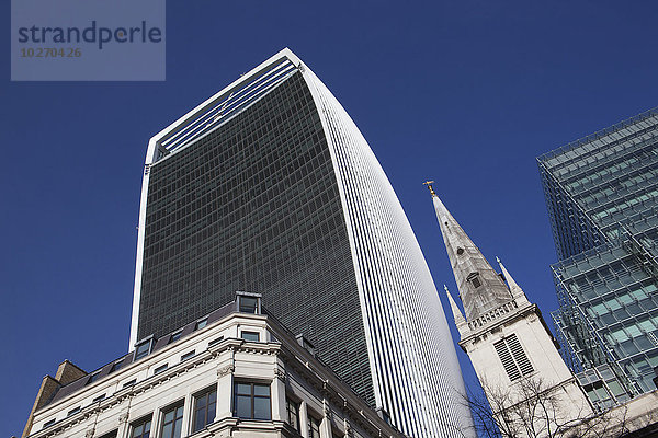 Gebäude London Hauptstadt Kirche Kirchturm Design Muster Kolumbusstatue England