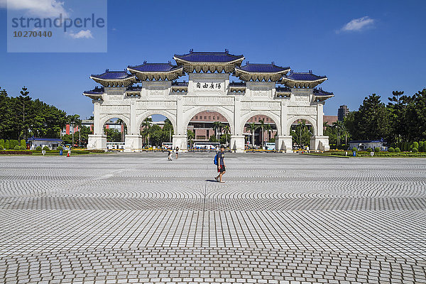 Denkmal Taipeh Hauptstadt Halle Eingang Taiwan