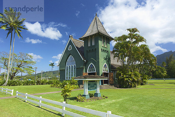Waioli Huiia Church; Hanalei  Kauai  Hawaii  Vereinigte Staaten von Amerika