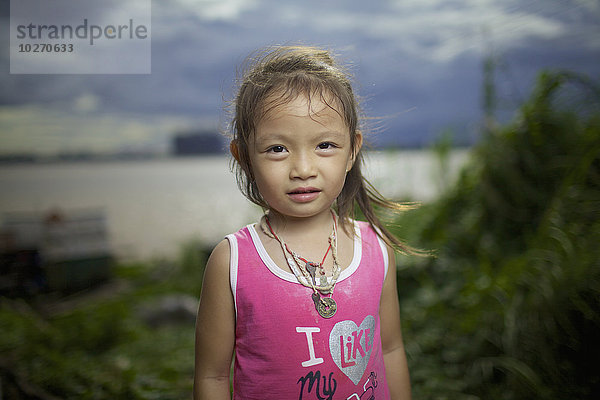 Porträt eines Khmer-Mädchens; Phnom Penh  Kambodscha