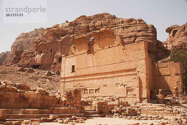 Qasr al Bint-Tempel und Kreuzritterfestung; Petra  Jordanien