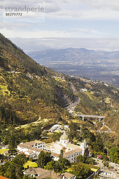 Panoramablick auf Guápulo  Quito  Pichincha  Ecuador