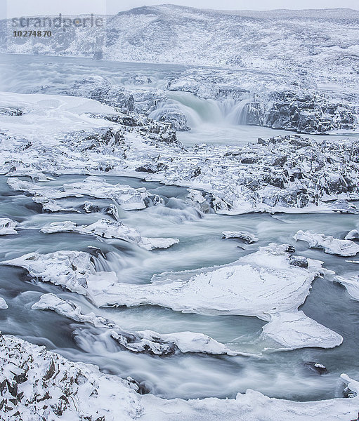 Urrioafoss  ein Wasserfall im Süden Islands  liegt direkt an der Ringstraße; Island'.