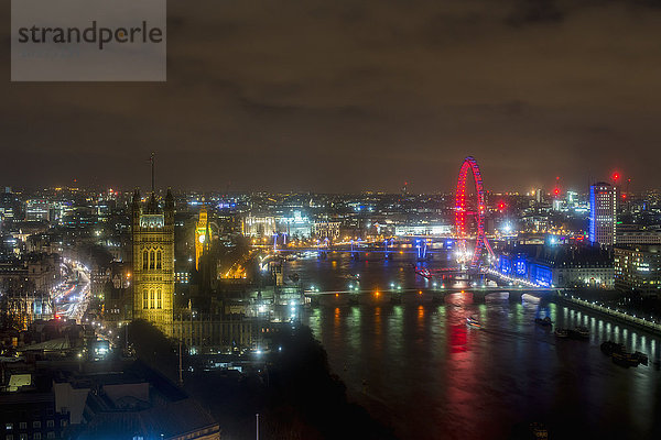 London Blick von Altitude 360  Millbank Tower; London  England