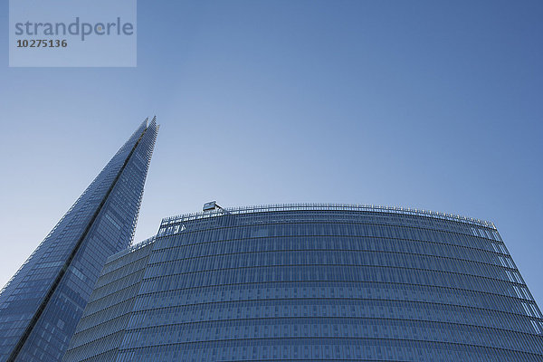 The Shard Wolkenkratzer von Renzo Piano in der Nähe der London Bridge auf der South Bank; London  England