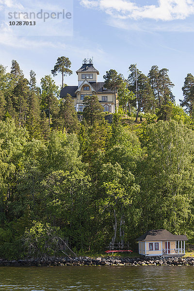 Villa auf einem Hügel  Velamsund  Stockholm  Schweden