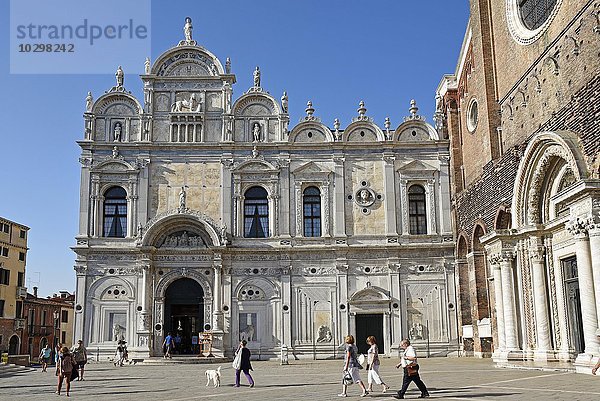 Scuola Grande di San Marco  heute Krankenhaus und medizinische Bibliothek  Venedig  Venezia  Venetien  Italien  Europa