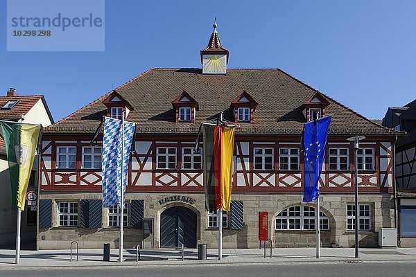 Rathaus  Feucht  Mittelfranken  Bayern  Deutschland  Europa