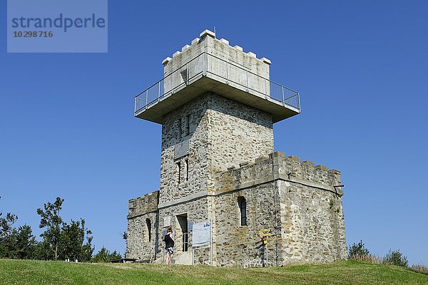 Aussichtsturm auf dem Geschriebenstein  Naturpark Geschriebenstein  Günser Gebirge  Burgenland  Österreich  Europa