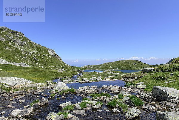 Landschaft  See  Berge  sieben Seen Platte  Rila-Gebirge  Bulgarien  Europa