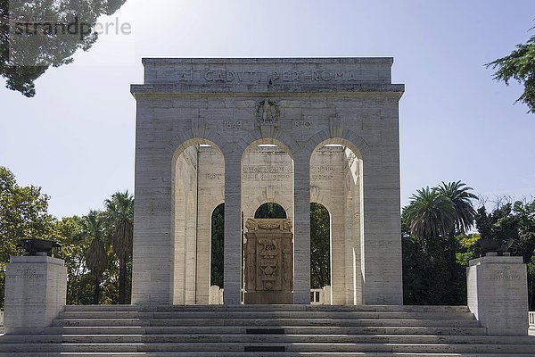 Mausoleum  Mausoleo Ossario Garibaldino  Rom  Latium  Italien  Europa