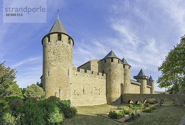Grafenschloss  Château comtal  Cité de Carcassonne  Languedoc-Roussillon  Frankreich  Europa