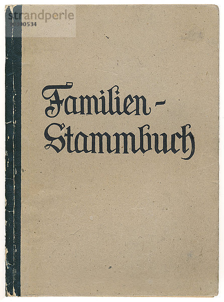 Deutsches Familienstammbuch  1948  Deutschland  Europa