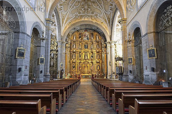 Kirche Santo Domingo  Innenansicht  Heroica Puebla de Zaragoza  Puebla  Mexiko  Nordamerika
