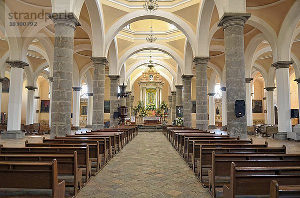 Klosterkirche Capilla Real  Innenraum  Cholula  Puebla  Mexiko  Nordamerika