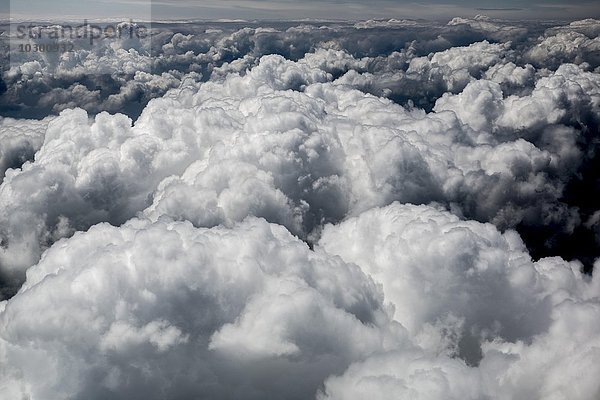 Wolkendecke mit Haufenwolken  über den Wolken  Deutschland  Europa