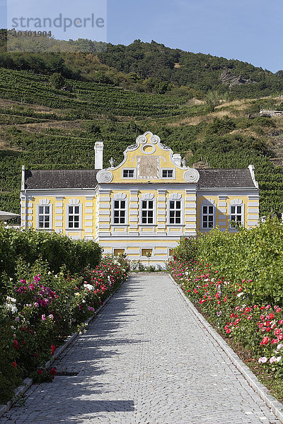 Barockes Kellerschlössel  Dürnstein  Wachau  Waldviertel  Niederösterreich  Österreich  Europa