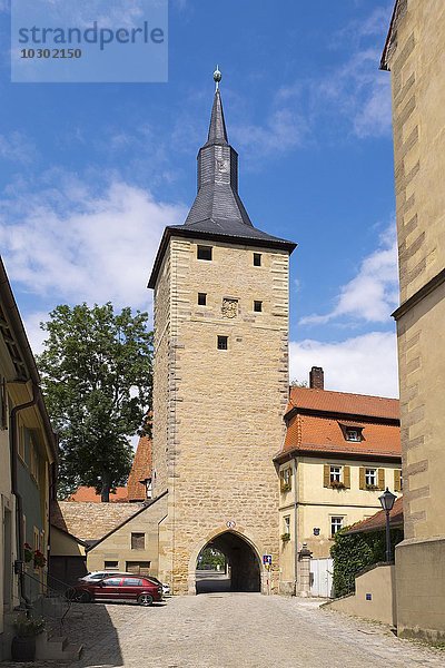 Mittagsturm oder Innerer Torturm  Iphofen  Mainfranken  Unterfranken  Franken  Bayern  Deutschland  Europa
