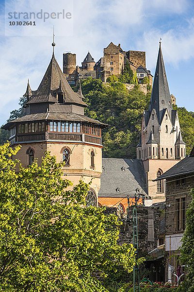 Kaub unterhalb von Burg Gutenfels  Mittelrhein  Deutschland  Europa