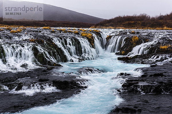 Bruarfoss Wasserfall  Laugarvatn  Island  Europa
