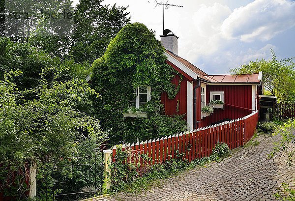 Straße Batsmansbacken  Drehort Astrid Lindgrens Kalle Blomquist  Ort Vimmerby  Kalmar län  Smaland  Schweden  Europa