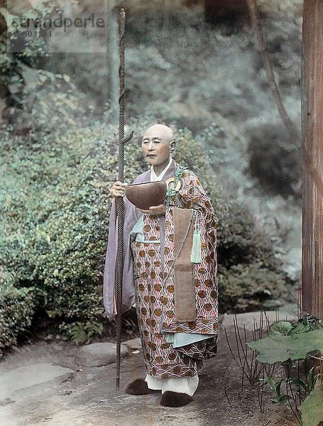 Buddhistischer Priester  Japan  Asien