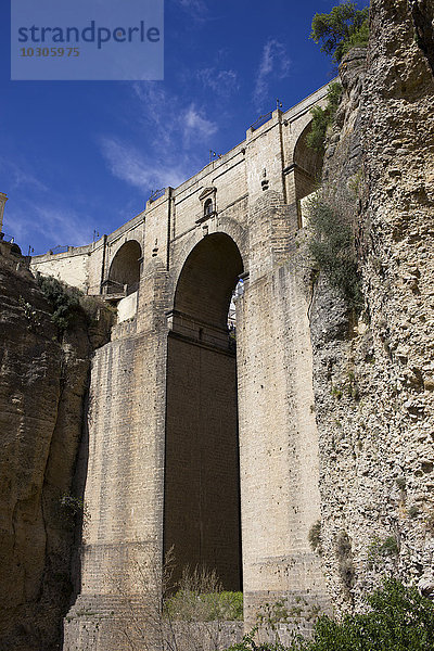 Spanien  Andalusien  Ronda  Puente Nueve bei El Tajo