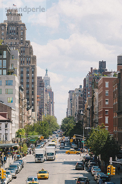 USA  New York City  Straßenszene in Downtown Manhattan