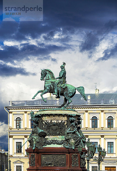 Russland  Sankt Petersburg  Statue von Nikolaus I.