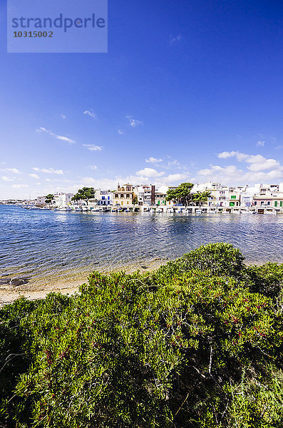 Spanien  Mallorca  Porto Colom  Blick auf den Hafen