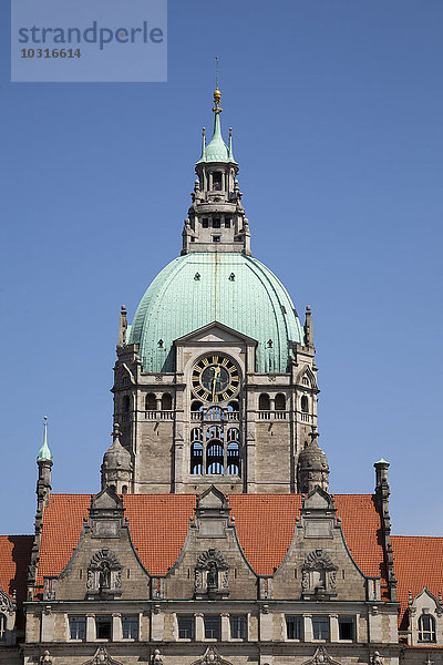 Deutschland  Niedersachsen  Hannover  Kuppel des neuen Rathauses